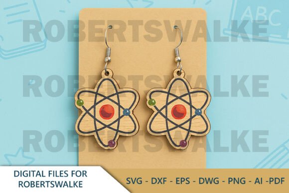 Backpack Earrings SVG – School Style