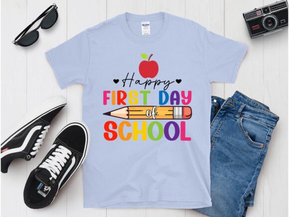 Happy 1st Day of School T-Shirt Graphics