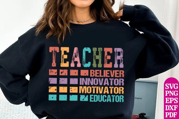 Retro Teacher Svg Png Design, Teacher Graphics