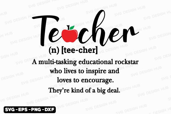 Teacher Definition Png, Teacher Day SVG